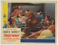 3c920 TRADE WINDS LC 1938 Fredric March & Ralph Bellamy surrounded by beautiful tropical women!