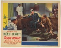 3c921 TRADE WINDS LC 1938 police examine dead man found on office floor, murder mystery!