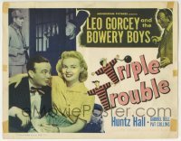 3c216 TRIPLE TROUBLE TC 1950 Leo Gorcey, Huntz Hall and the Bowery Boys in prison!