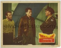 3c930 TWELVE O'CLOCK HIGH LC #7 1950 General Gregory Peck between Gary Merrill & Dean Jagger!