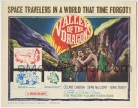 3c222 VALLEY OF THE DRAGONS TC 1961 Jules Verne, dinosaurs & giant spiders in a world time forgot!