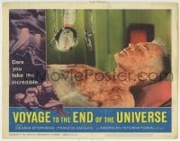 3c950 VOYAGE TO THE END OF THE UNIVERSE LC #2 1964 wacky image of leprous man on operating table!