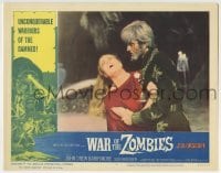 3c958 WAR OF THE ZOMBIES LC #5 1965 close up of bearded man holding distraught Ida Galli!