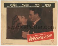 3c964 WHIPLASH LC #5 1949 great close up of Dane Clark grabbing pretty Alexis Smith, film noir!