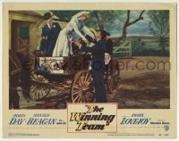 3c974 WINNING TEAM LC #7 1952 Ronald Reagan helps bride Doris Day out of buggy after wedding!