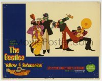 3c989 YELLOW SUBMARINE LC #1 1968 wonderful psychedelic cartoon art of band playing, The Beatles!