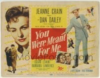 3c233 YOU WERE MEANT FOR ME TC 1948 Dan Dailey & pretty Jeanne Crain were meant for each other!