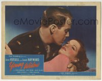 3c997 YOUNG WIDOW LC 1946 sexy brunette Jane Russell romanced by WWII soldier Louis Hayward!