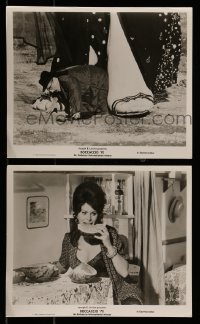 3d931 BOCCACCIO '70 2 8x10 stills 1962 wacky Peppino DeFilippo, Sophia Loren eating watermelon!