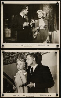 3d955 HOUSE ON HAUNTED HILL 2 8x10 stills 1959 Vincent Price & Carolyn Ohmart, horror images!