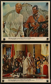 3d138 LAWRENCE OF ARABIA 2 color 8x10 stills 1963 Lean, Peter O'Toole, Sharif, Quinn!