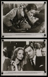 3d977 OCTOPUSSY 2 8x10 stills 1983 sexy Maud Adams & Roger Moore as James Bond, Louis Jourdan!