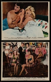 3d216 MURDERERS' ROW 2 color English FOH LCs 1967 Dean Martin as spy Matt Helm with sexy ladies!