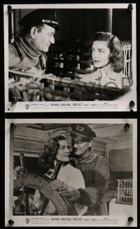 3d481 BLOOD ALLEY 8 8x10 stills 1955 John Wayne, Lauren Bacall, directed by William Wellman!