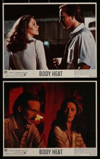 3d095 BODY HEAT 6 8x10 mini LCs 1981 William Hurt & sexy Kathleen Turner, Lawrence Kasdan!