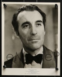 3d682 CHRISTOPHER LEE 5 8x10 stills 1950s-1970s great portraits of the star in a variety of roles!