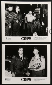 3d370 COPS 11 TV 8x10 stills 1989 Bad Boys, cool images of police in action from first season!