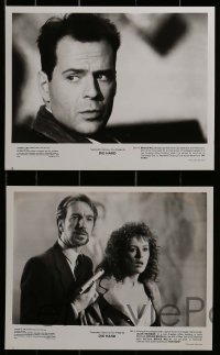 3d553 DIE HARD 7 8x10 stills 1988 Bruce Willis, Alan Rickman, Bonnie Bedelia, Gudonov!