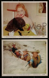 3d096 ESCAPE FROM FORT BRAVO 6 color 8x10 stills 1953 cowboy William Holden, Eleanor Parker!