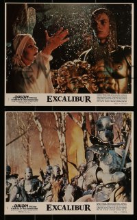 3d112 EXCALIBUR 4 color 8x10 stills 1981 John Boorman directed, Nigel Terry, Robert Addie!