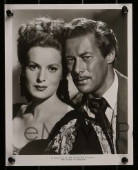 3d865 FOXES OF HARROW 3 8x10 stills 1947 great images of Rex Harrison & pretty Maureen O'Hara!