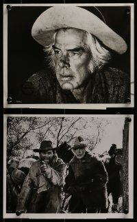 3d790 MONTE WALSH 4 8x10 stills 1970 great images of cowboy Lee Marvin & pretty Jeanne Moreau!