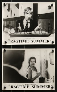 3d526 RAGTIME SUMMER 8 8x10 stills 1977 Age of Innocence, images of David Warner and Honor Blackman!