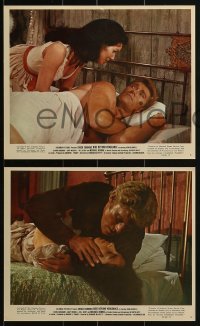 3d129 RIDE BEYOND VENGEANCE 3 color 8x10 stills 1966 Chuck Connors, new giant of western adventure!