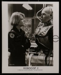 3d724 ROBOCOP 2 5 8x10 stills 1990 cyborg policeman Peter Weller, sci-fi sequel!