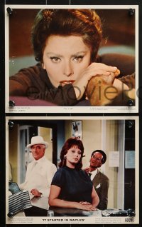 3d093 SOPHIA LOREN 7 color 8x10 stills 1960s cool portraits of the star from a variety of roles!