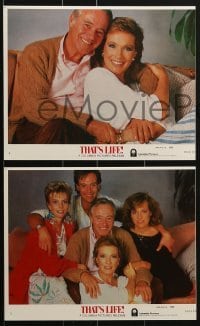 3d081 THAT'S LIFE 8 8x10 mini LCs 1986 Jack Lemmon, Julie Andrews, Sally Kellerman, Robert Loggia!