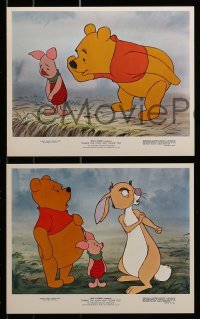 3d108 WINNIE THE POOH & TIGGER TOO 5 color 8x10 stills 1974 Walt Disney, Christopher Robin, Rabbit!