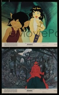3d085 WIZARDS 8 8x10 mini LCs 1977 Ralph Bakshi directed animation, cool fantasy artwork images!