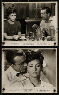 3d830 WOMAN OF STRAW 4 8x10 stills 1964 Sean Connery & Gina Lollbrigida, Basil Dearden thriller!