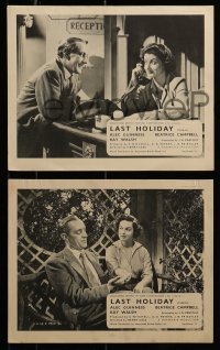3d226 LAST HOLIDAY 8 English FOH LCs 1950 Sir Alec Guinness only has a few months left to live!