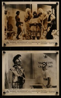 3d229 ROMAN SCANDALS 8 English FOH LCs R1950s Eddie Cantor & the sexy Goldwyn Girls in ancient Italy!