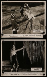 3d234 TOM THUMB 7 English FOH LCs 1958 George Pal, cool different portraits of tiny Russ Tamblyn!