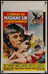 3f442 MADAME SIN Belgian 1972 Robert Wagner, Catherine Schell, sexy completely different artwork!