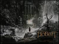 3f190 HOBBIT: THE DESOLATION OF SMAUG teaser DS British quad 2013 great horizontal image - Erebor!