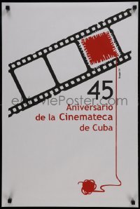 3f328 45 ANIVERSARIO DE LA CINEMATECA DE CUBA Cuban silkscreen 2004 45 years of cinema, Raupa