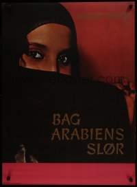 3f214 BAG ARABIENS SLOR Danish 1960s great image of veiled woman with red nails and sexy eyes!