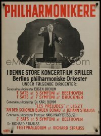 3f241 PHILHARMONIC Danish 1945 Paul Verhoeven's Philharmoniker, cool image of conductor!