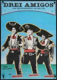 3f095 THREE AMIGOS East German 23x32 1990 Chevy Chase, Steve Martin & Martin Short by Finger!