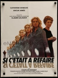 3f166 SECOND CHANCE French 16x21 1976 Claude Lelouch, Catherine Deneuve, Aimee, Jouineau Bourduge!