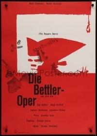 3f708 BEGGAR'S OPERA German R1950s cool different Hans Hillman art of Laurence Olivier!