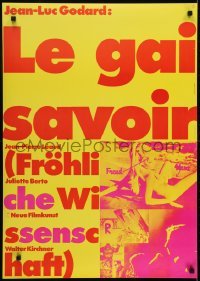 3f748 JOY OF LEARNING German 1969 Jean-Luc Godard's Le Gai Savoir, wild art by Hans Hillmann!