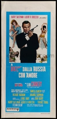 3f110 FROM RUSSIA WITH LOVE Italian locandina R1970s Sean Connery is Ian Fleming's James Bond!