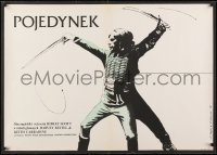 3f937 DUELLISTS Polish 27x37 1978 Harvey Keitel, cool Schejbal & Klimowski fencing art!