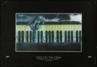 3f948 JAZZ ON THE ODRA Polish 26x38 1986 art of a hand on an old piano keyboard by Atelier Wolff!