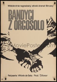 3f816 BANDITS OF ORGOSOLO Polish 23x33 1966 Banditi a Orgosolo, Vittorio De Seta, Zbikowski!